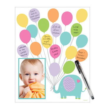 Baby Shower Paper Autograph Matte Favours - Party Centre - Party Centre