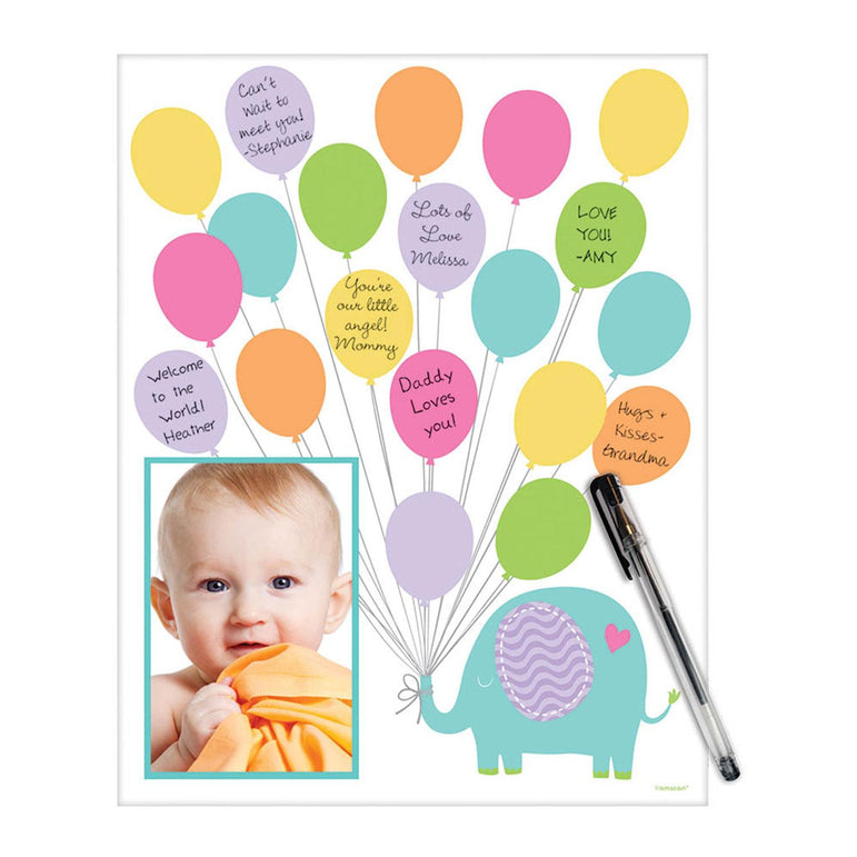 Baby Shower Paper Autograph Matte Favours - Party Centre