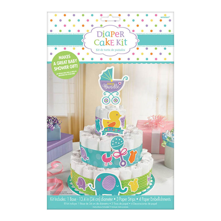 Baby Shower Diaper Cake Kit Favours - Party Centre