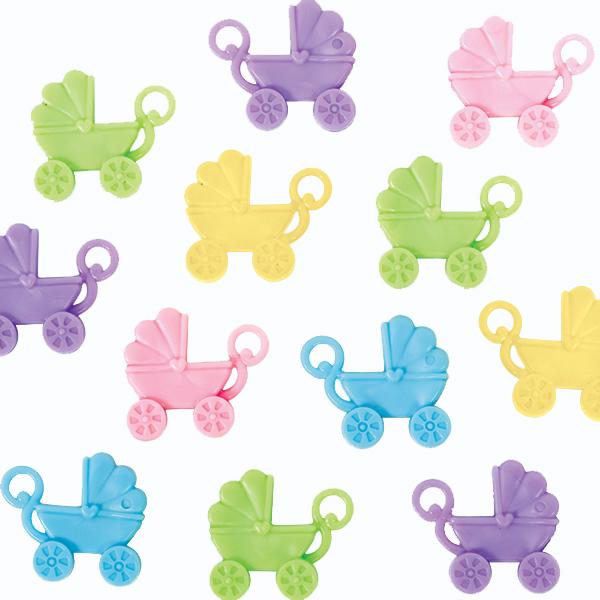 Baby Shower Neutral Baby Carriage Favors 12pcs - Party Centre