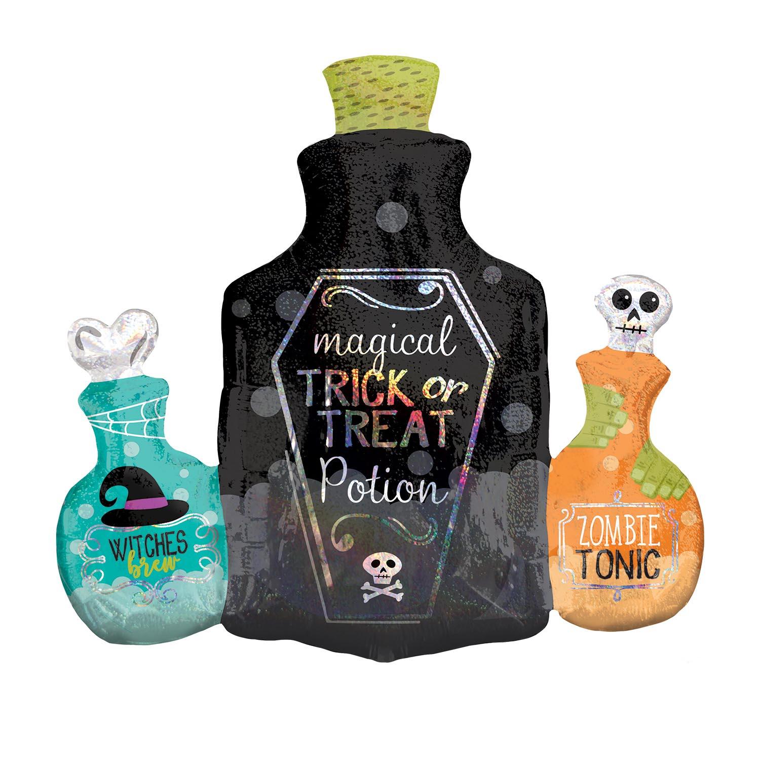 Potion Bottles Holographic SuperShape Balloon 71x63cm Balloons & Streamers - Party Centre - Party Centre
