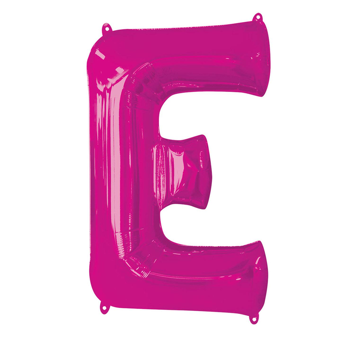 Pink Letter E Mini Shape Foil Balloon 40cm Balloons & Streamers - Party Centre - Party Centre