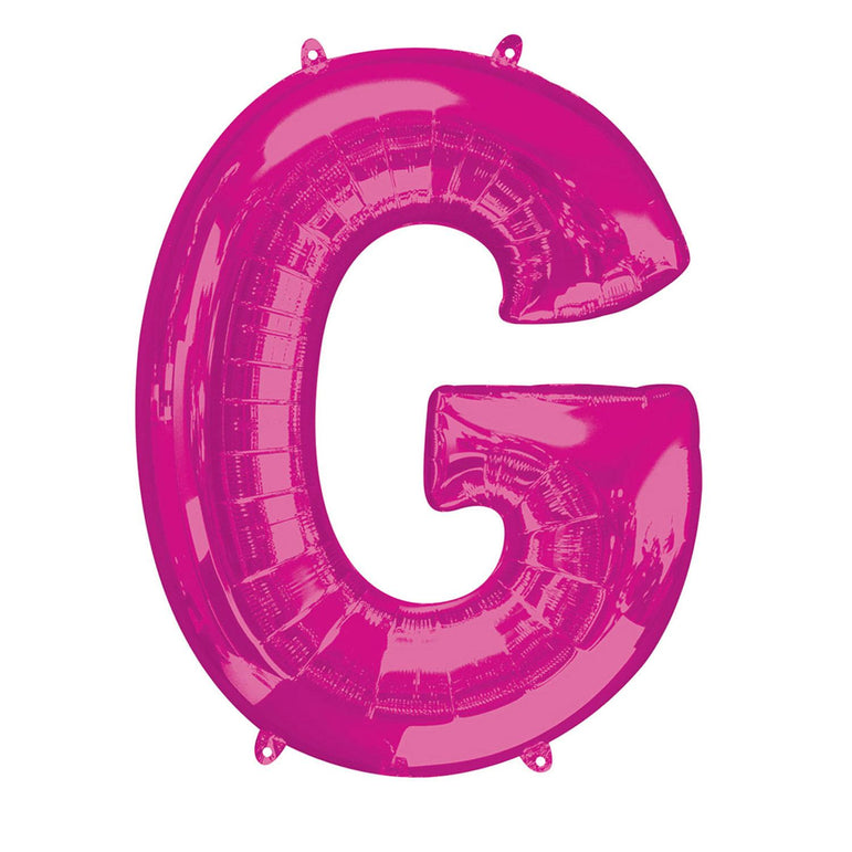 Pink Letter Mini Shape Foil Balloons