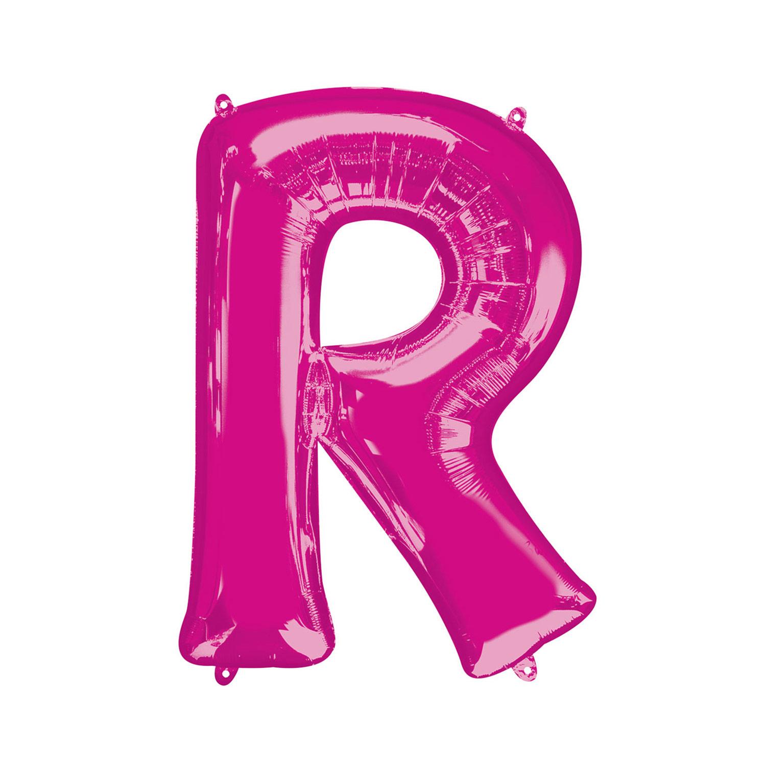 Pink Letter R Mini Shape Foil Balloon 40cm Balloons & Streamers - Party Centre - Party Centre