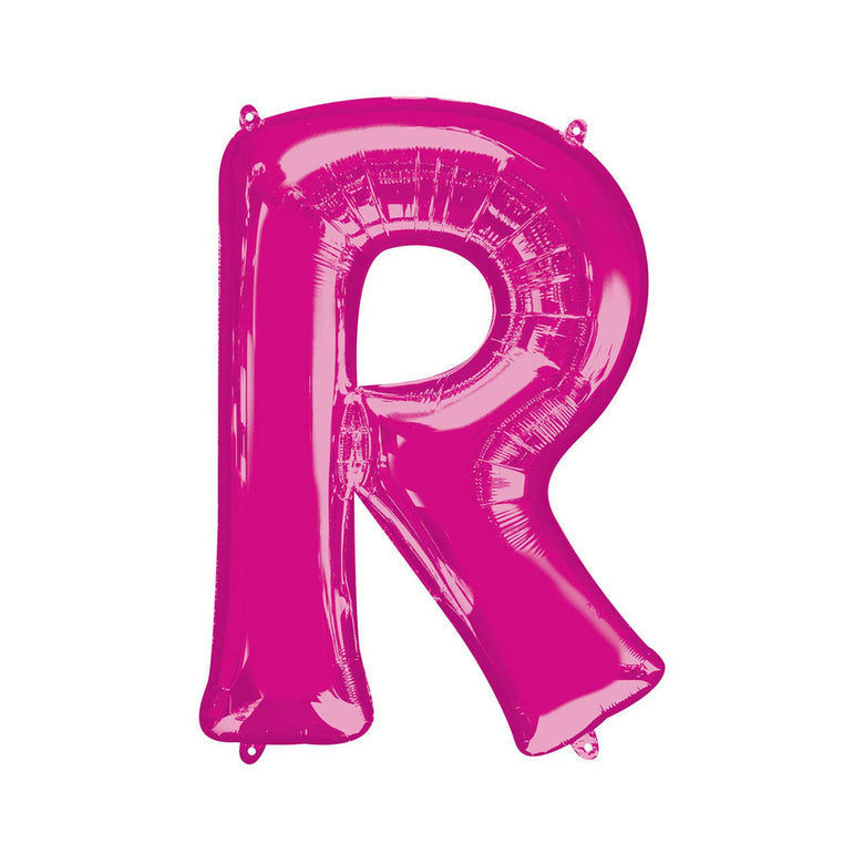 Pink Letter Mini Shape Foil Balloons