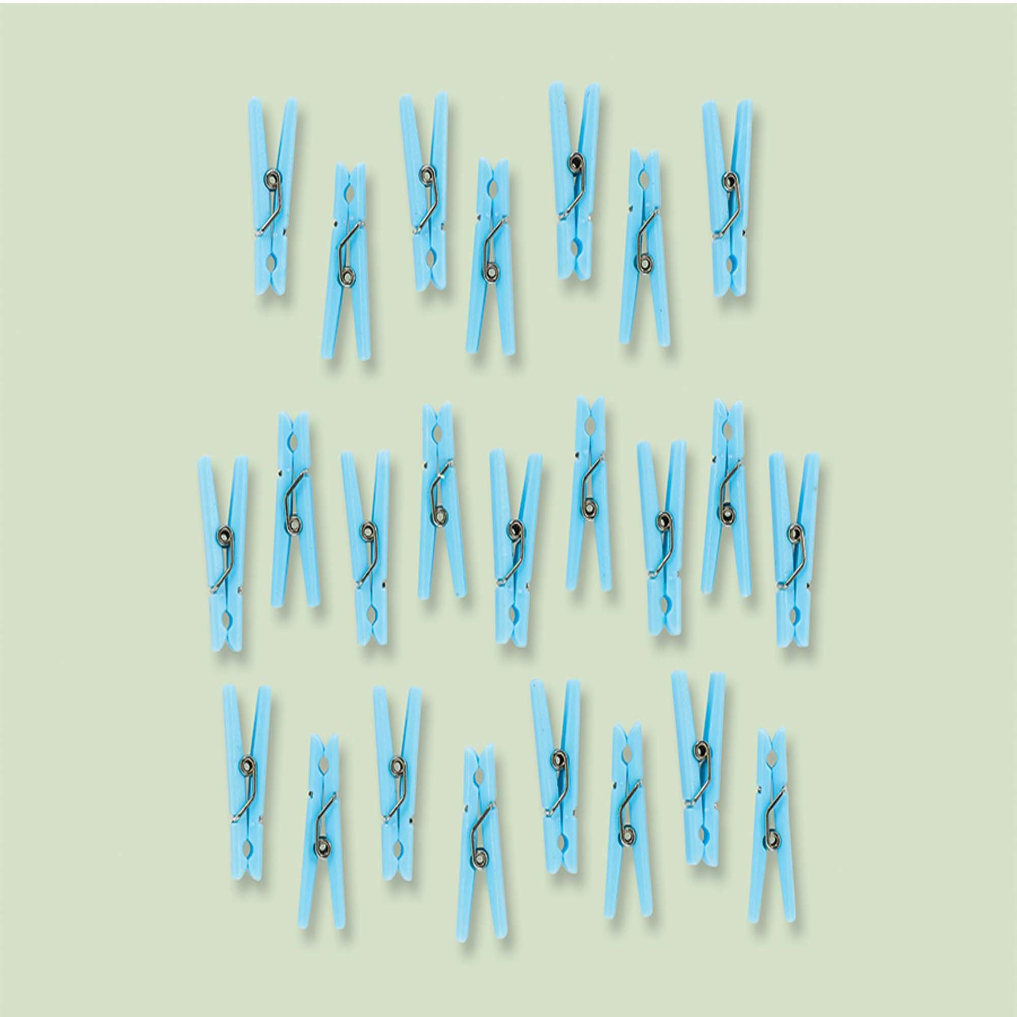 Blue Clothespin Baby Shower Favors 24pcs Party Favors - Party Centre - Party Centre
