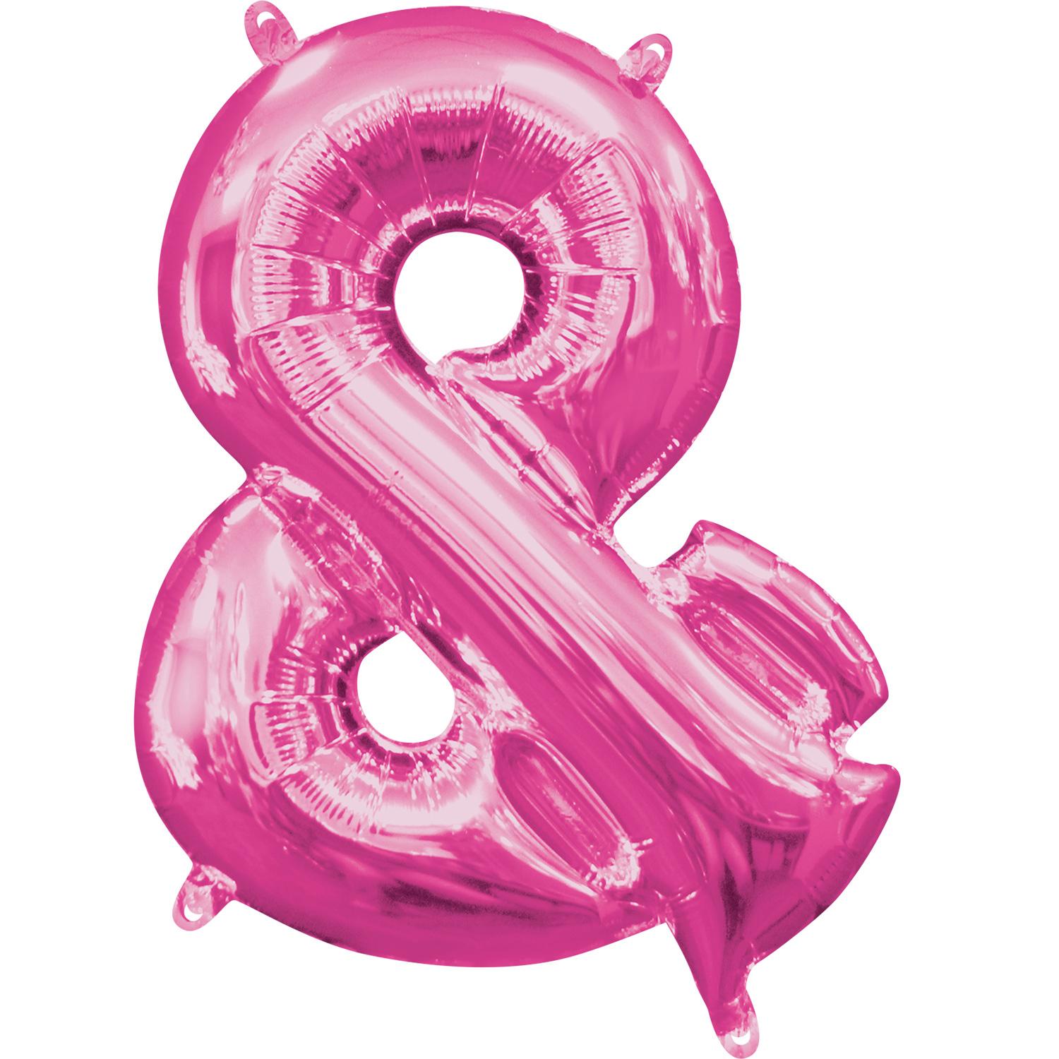 Pink & Symbol Mini Shape Foil Balloon 40cm Balloons & Streamers - Party Centre - Party Centre