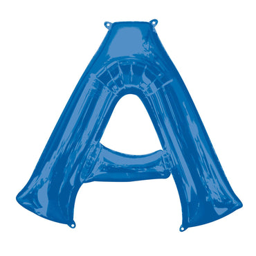 Blue Letter A Mini Shape Foil Balloon 40cm Balloons & Streamers - Party Centre - Party Centre