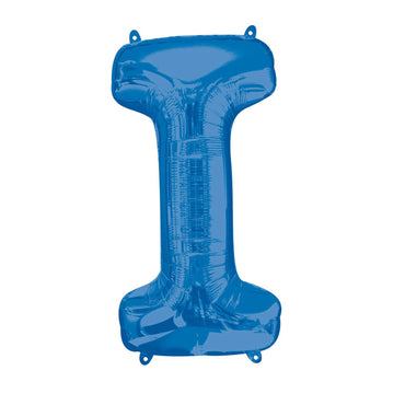 Blue Letter I Mini Shape Foil Balloon 40cm Balloons & Streamers - Party Centre - Party Centre