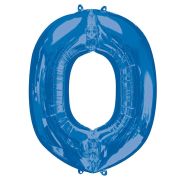 Blue Letter O Mini Shape Foil Balloon 40cm Balloons & Streamers - Party Centre - Party Centre