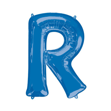 Blue Letter R Mini Shape Foil Balloon 40cm Balloons & Streamers - Party Centre - Party Centre