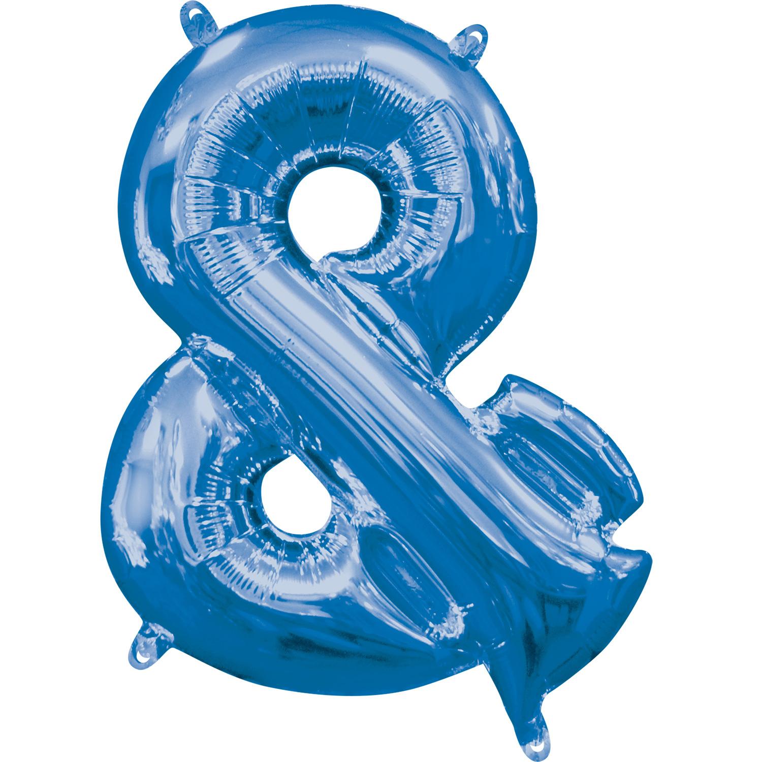 Blue Symbol & Mini Shape Foil Balloon 40cm Balloons & Streamers - Party Centre - Party Centre