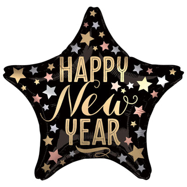 New Year Satin Foil Balloon 45cm Balloons & Streamers - Party Centre - Party Centre