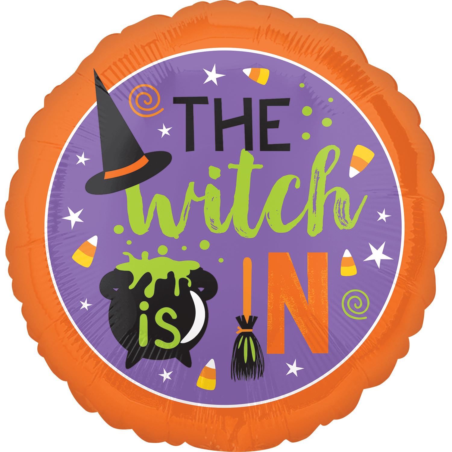 Witch is In Foil Balloon 45cm Balloons & Streamers - Party Centre - Party Centre