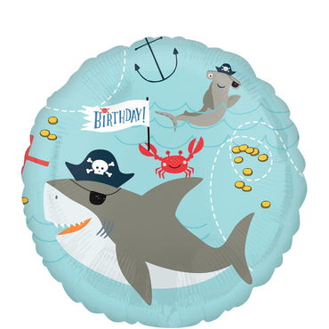 Ahoy Birthday Foil Balloon 45cm Balloons & Streamers - Party Centre - Party Centre