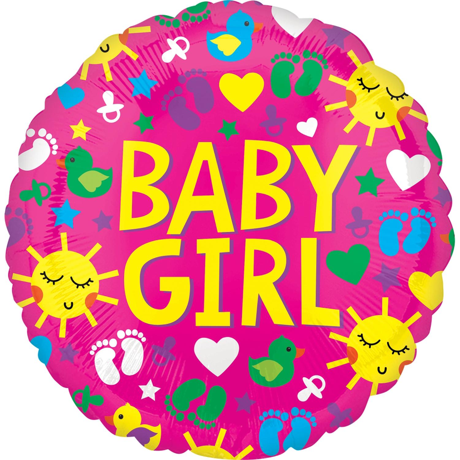 Baby Girl Sunshine Fun ColorBlast Balloon 53cm Balloons & Streamers - Party Centre - Party Centre
