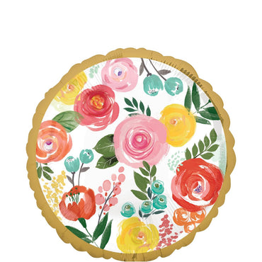 Bright Florals Foil Balloon 45cm Balloons & Streamers - Party Centre - Party Centre