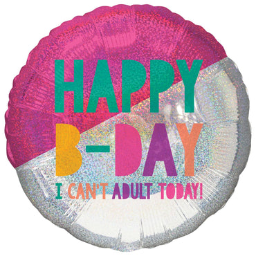 Young & Fabulous Birthday Jumbo Holographic Balloon 71cm Balloons & Streamers - Party Centre - Party Centre