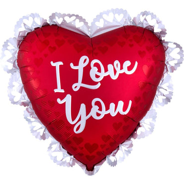 Love Sangria Satin SuperShape Foil Balloon 58x53cm Balloons & Streamers - Party Centre - Party Centre