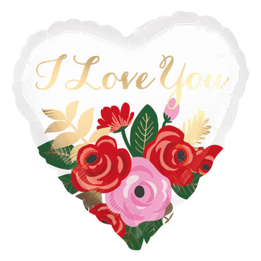 Rose Bouquet Foil Balloon 45cm Balloons & Streamers - Party Centre - Party Centre