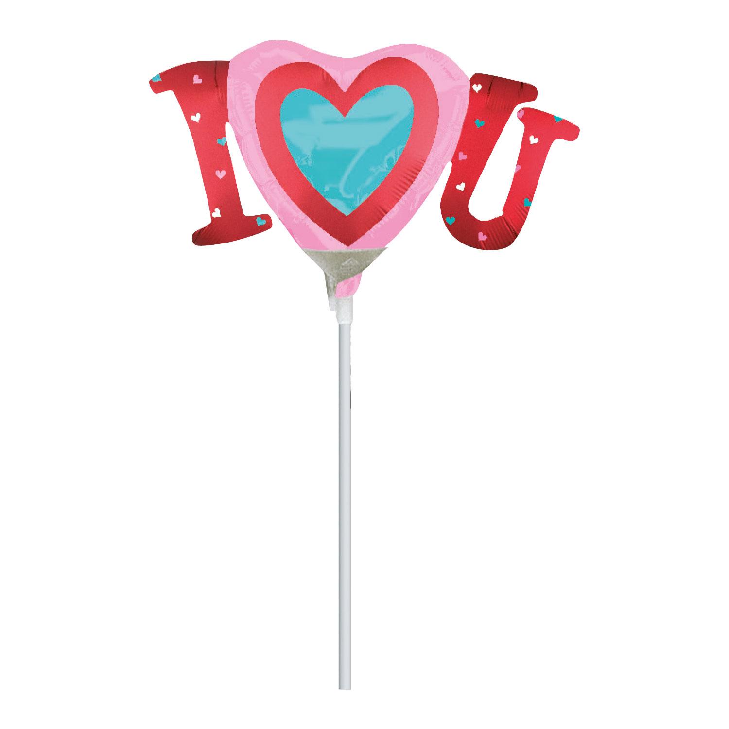 Infused I Heart You Mini Shape Foil Balloon Balloons & Streamers - Party Centre - Party Centre
