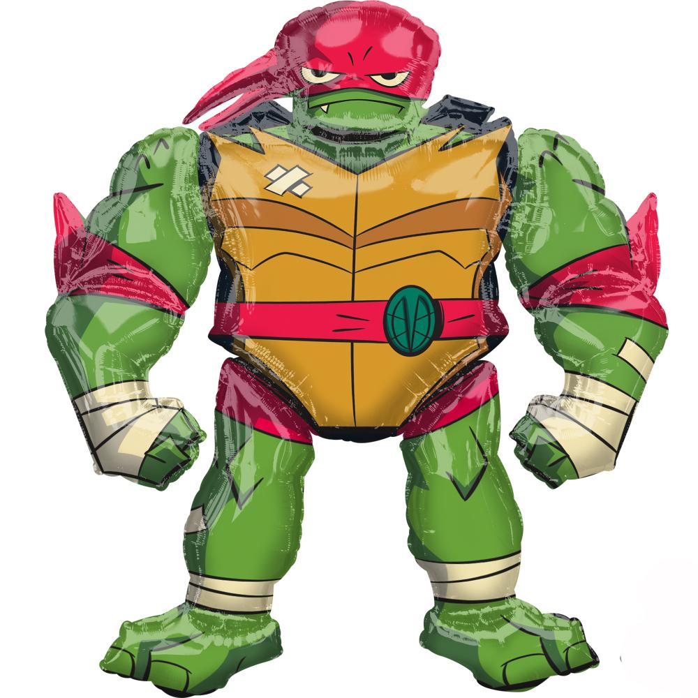 Rise of the TMNT Raphael Airwalker Balloon 47x54cm Balloons & Streamers - Party Centre - Party Centre