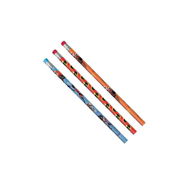Incredibles 2 Pencils 12pcs Party Favors - Party Centre