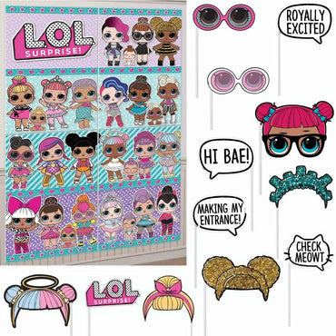 LOL Surprise! Scene Setters With 12 Photo Props Party Accessories - Party Centre - Party Centre
