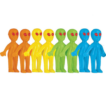 Blast Off Birthday Glow In Dark Aliens Favors 8pcs Party Favors - Party Centre - Party Centre