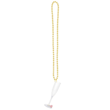 Bachelorette Champagne Plastic Necklace Costumes & Apparel - Party Centre - Party Centre