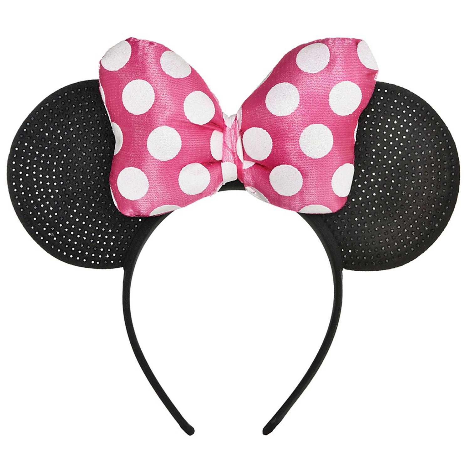 Minnie Mouse Forever Fabric Deluxe Headband Costumes & Apparel - Party Centre - Party Centre
