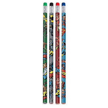 Justice League Heroes Unite Pencils 8pcs - Party Centre