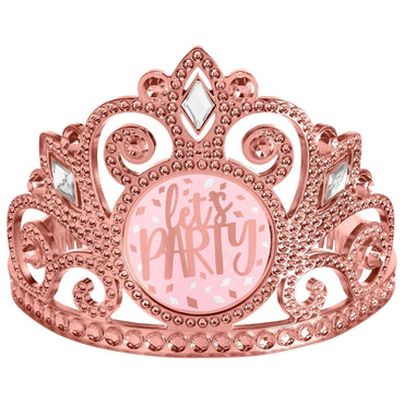 Blush Birthday Plastic Tiara - Party Centre