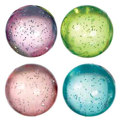 Bounce Ball Glitter Favor 8pcs - Party Centre