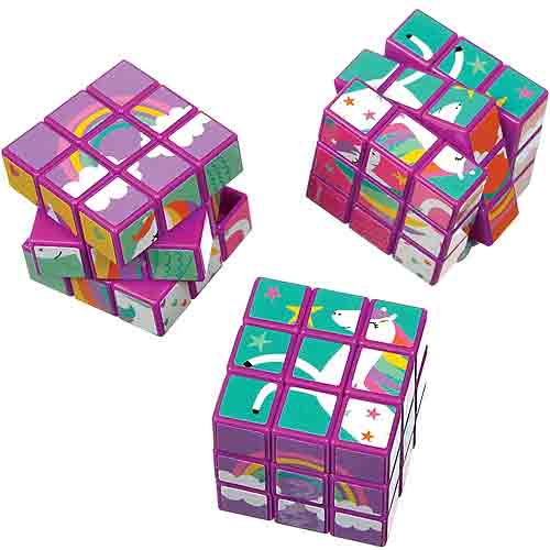 Unicorn Puzzle Cube Favors 12pcs