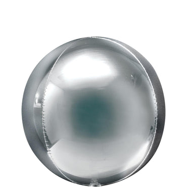 Silver Orbz Jumbo Balloon 53cm Balloons & Streamers - Party Centre - Party Centre