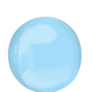 Pastel Blue Orbz Foil Balloon 38x40cm Balloons & Streamers - Party Centre - Party Centre