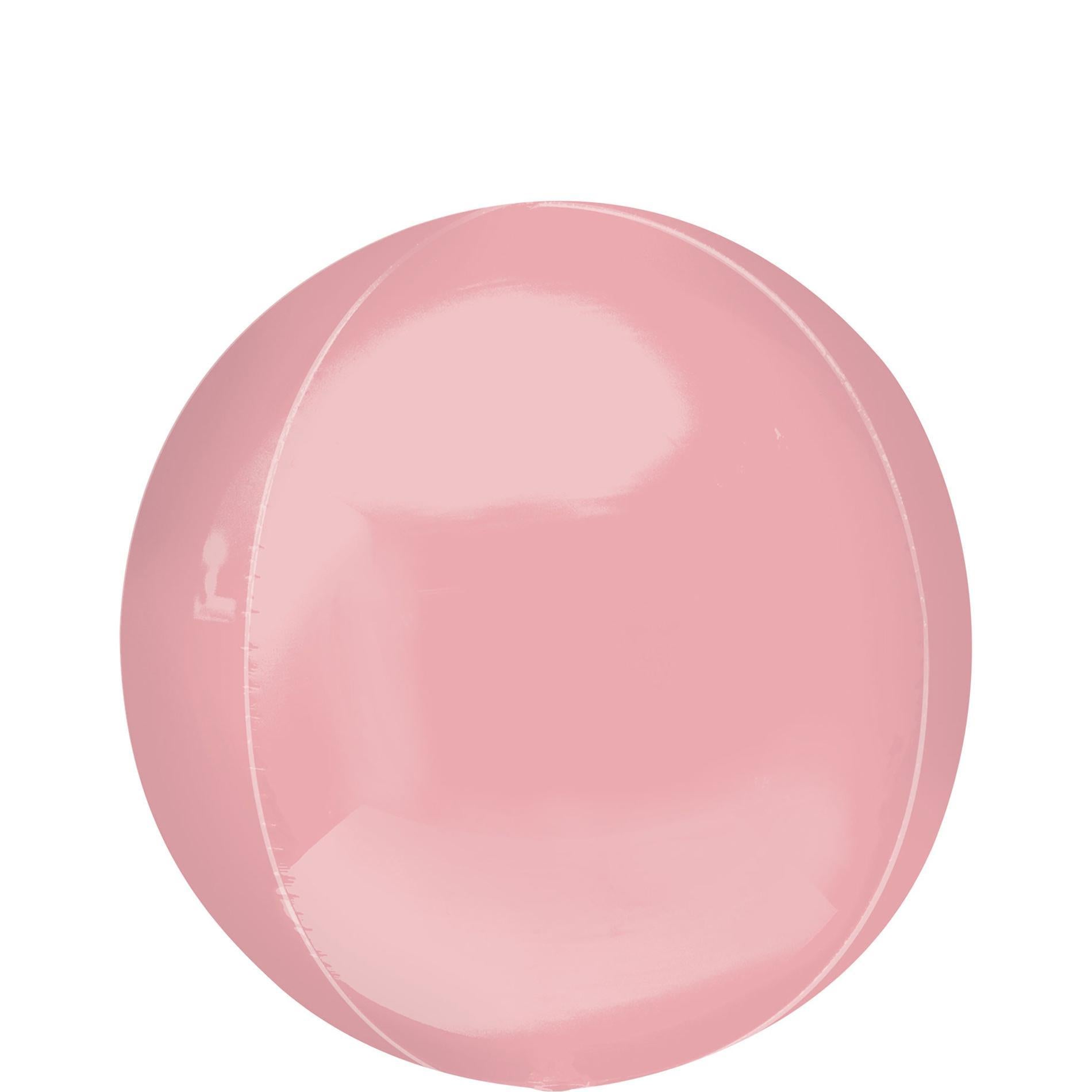 Pastel Pink Orbz Foil Balloon 38x40cm Balloons & Streamers - Party Centre - Party Centre