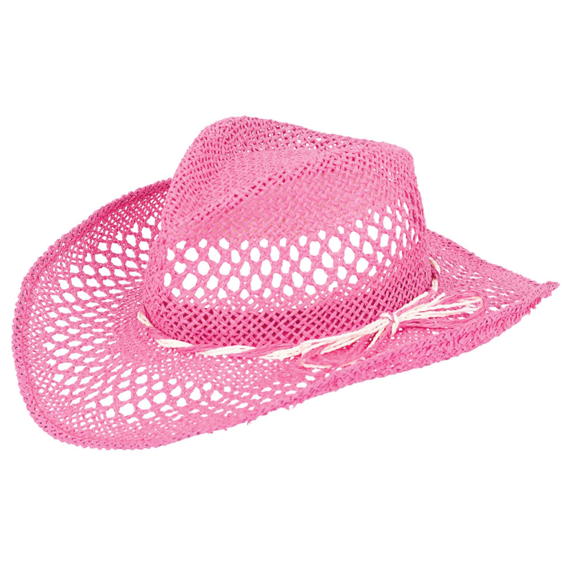 Beach Cowboy Hat Pink Costumes & Apparel - Party Centre - Party Centre