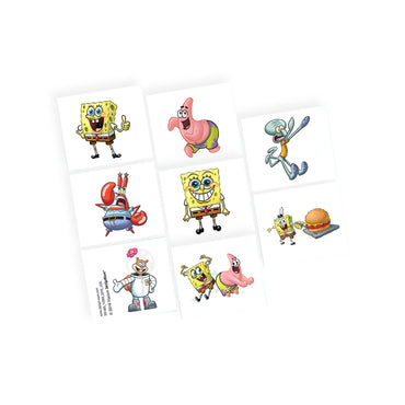 SpongeBob Squarepants Party Tattoo Favors 8 Sheets Party Favors - Party Centre - Party Centre