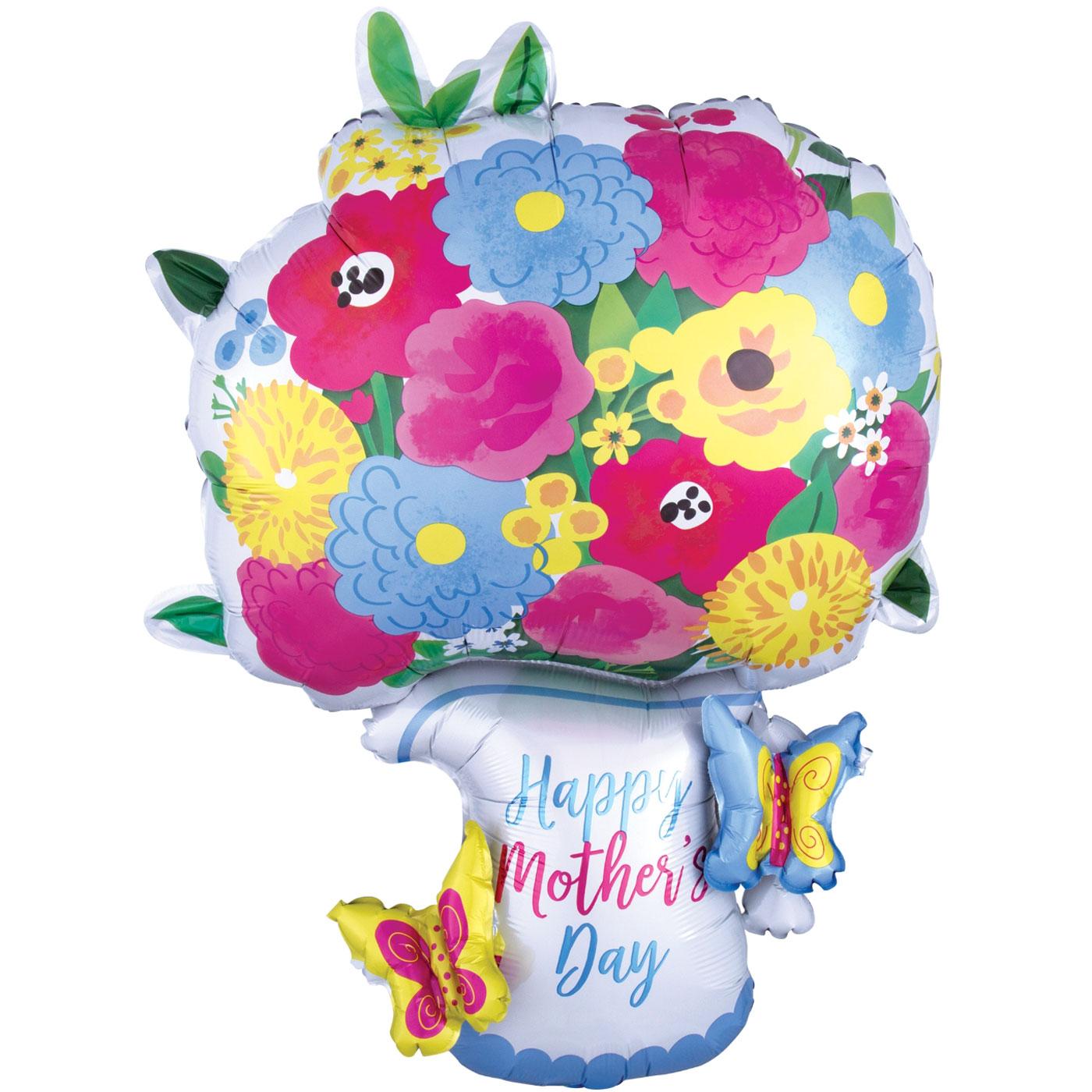 Happy Mother's Day Pitcher Garland Multi-Balloon 63x86cm Balloons & Streamers - Party Centre - Party Centre
