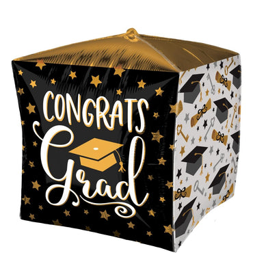Graduation Caps, Diplomas & Keys Cubez 38cm Balloons & Streamers - Party Centre - Party Centre
