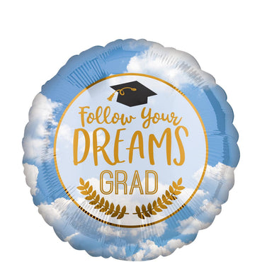Follow Your Dreams Foil Balloon 45cm Balloons & Streamers - Party Centre - Party Centre
