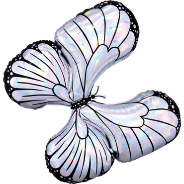 Butterfly Iridescent SuperShape Balloon 76x66cm Balloons & Streamers - Party Centre - Party Centre