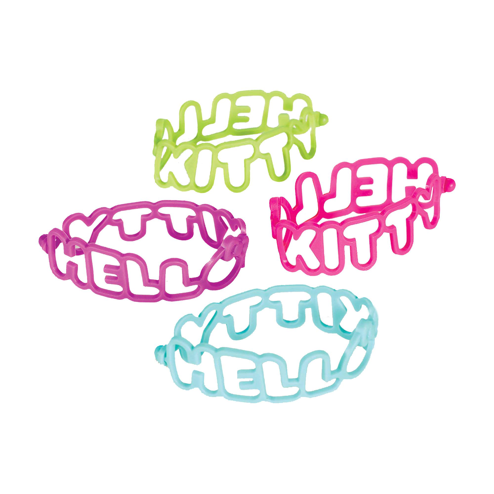 Hello Kitty Rainbow Die-Cut Rubber Bracelet Favors 6pcs Party Favors - Party Centre - Party Centre