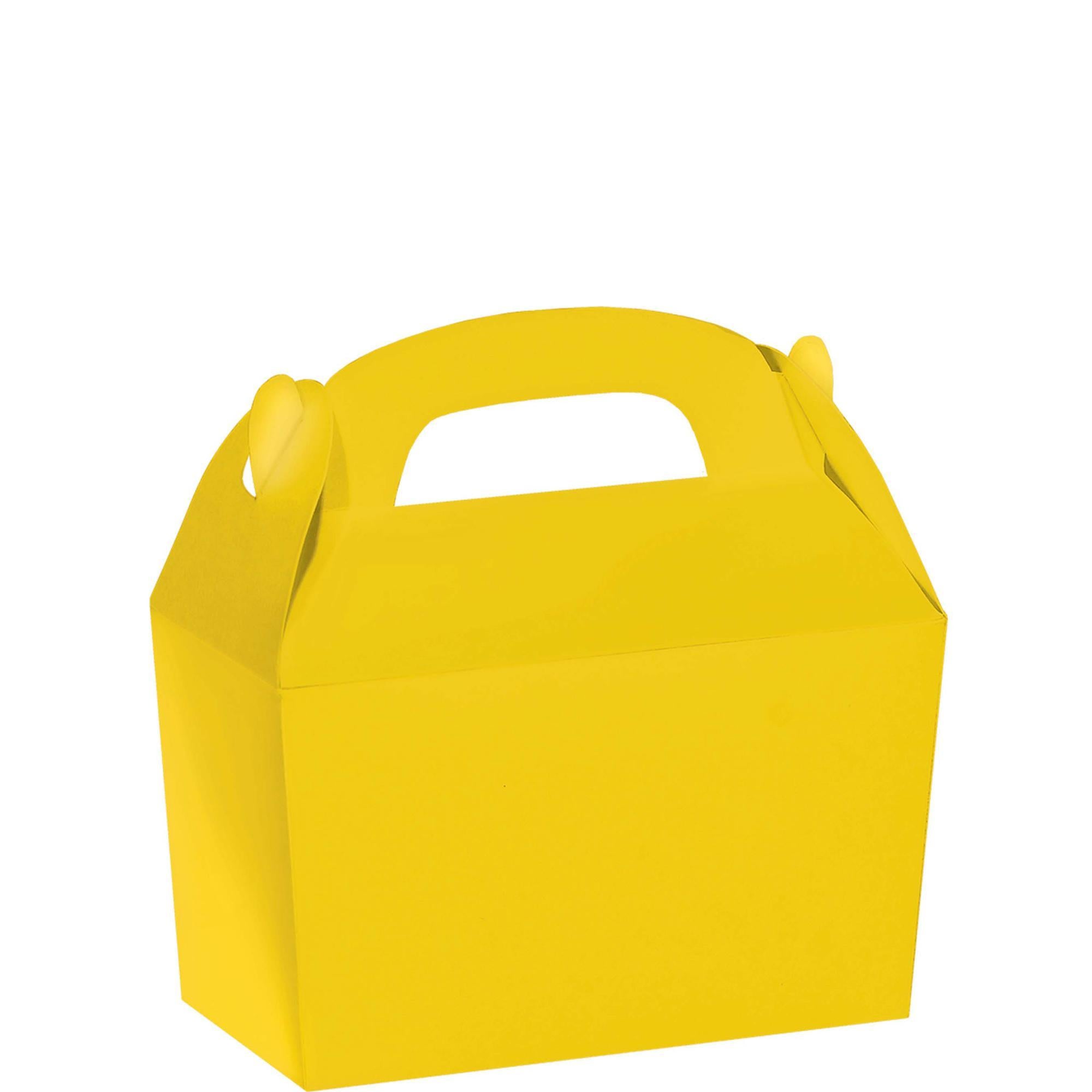 Sunshine Yellow Gable Box Favours - Party Centre - Party Centre