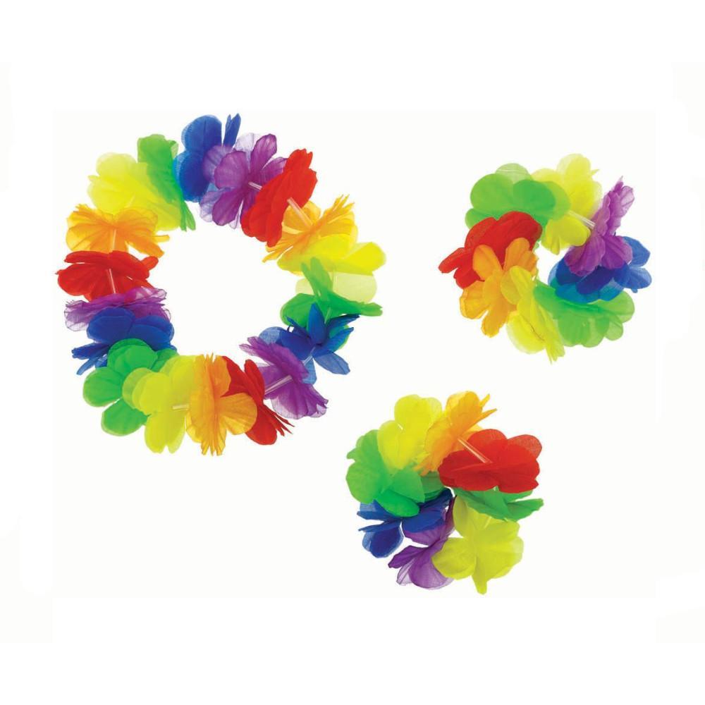 Rainbow Hawaiian 3 Pack Accessory Costumes & Apparel - Party Centre - Party Centre