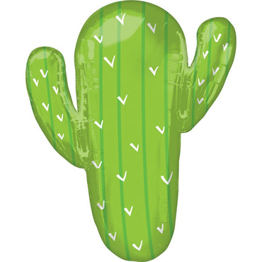 Cactus SuperShape Foil Balloon 63x78cm Balloons & Streamers - Party Centre - Party Centre