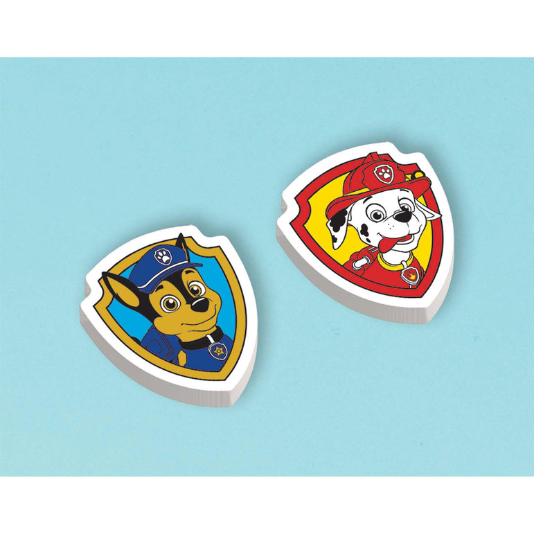 Paw Patrol Shaped Erasers Packaged Favors Party Favors - Party Centre