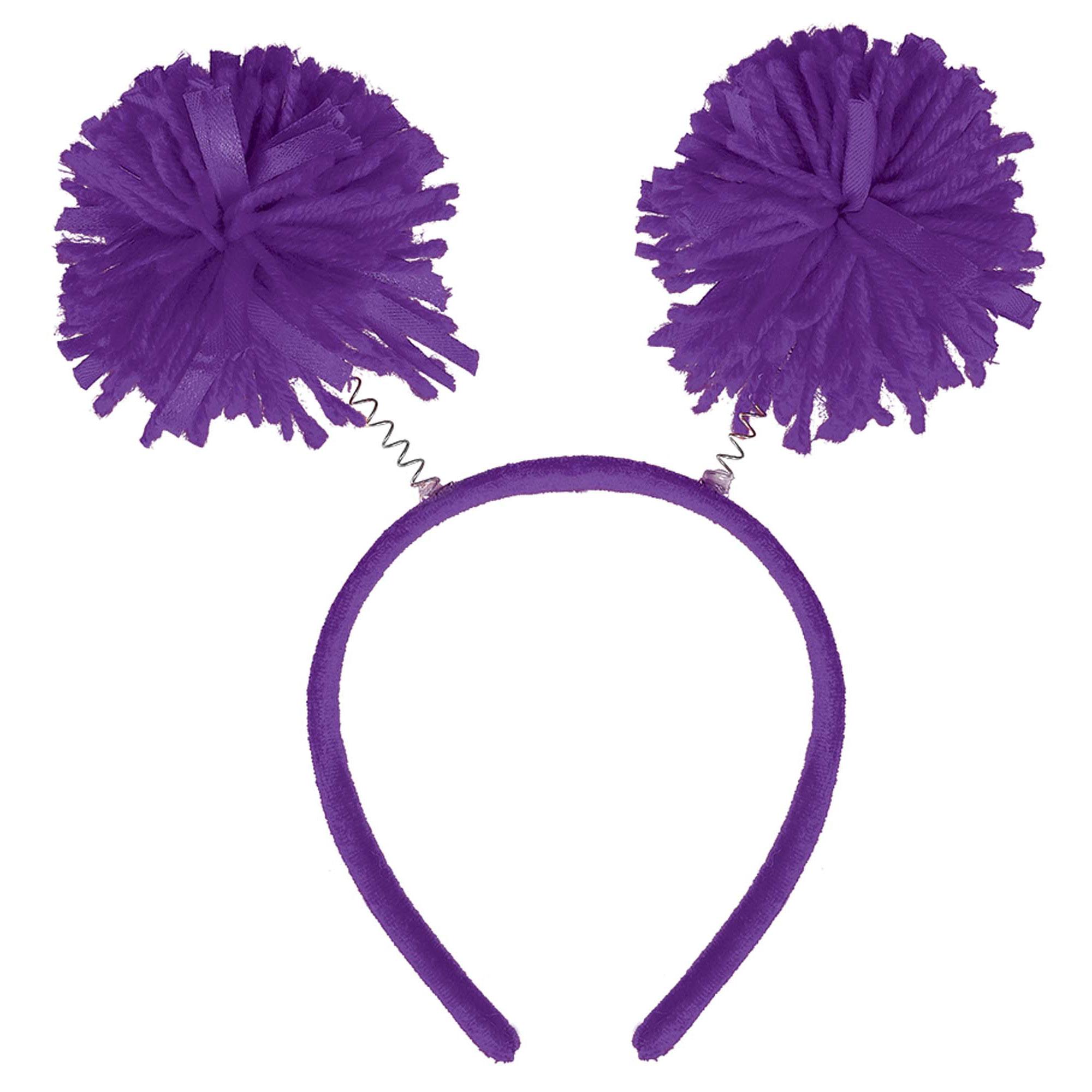 Purple Pom Pom Headbopper Costumes & Apparel - Party Centre - Party Centre